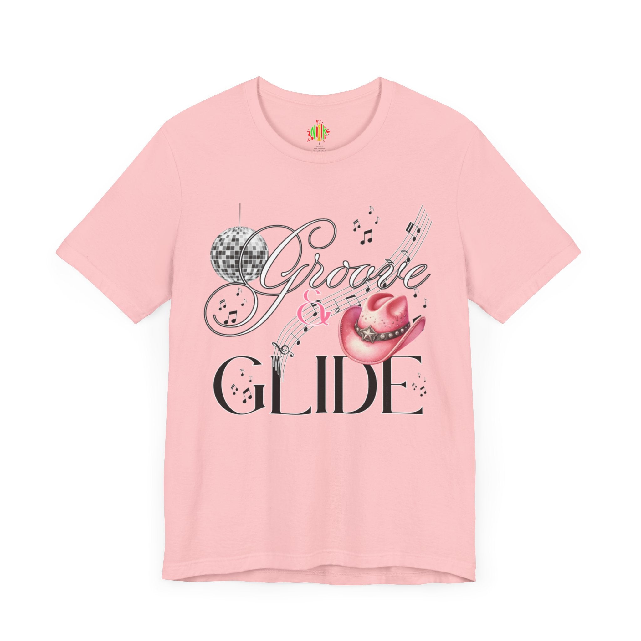 Groovy Glide Unisex Jersey Tee - Fun Retro Music Vibes